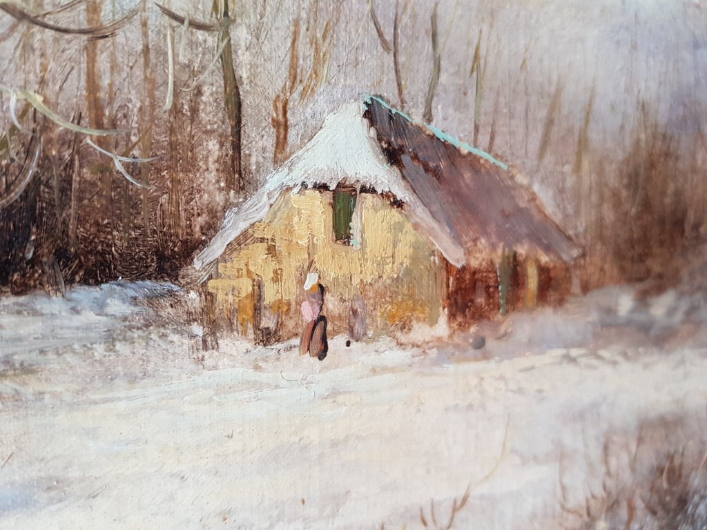 B.H.C. Mulder Winterlandschap zeer mooie details kopen? Bied vanaf 99!