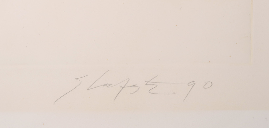 Ger Lataster: Droge naalde en aquatint, Compositie met figuren kopen? Bied vanaf 1!