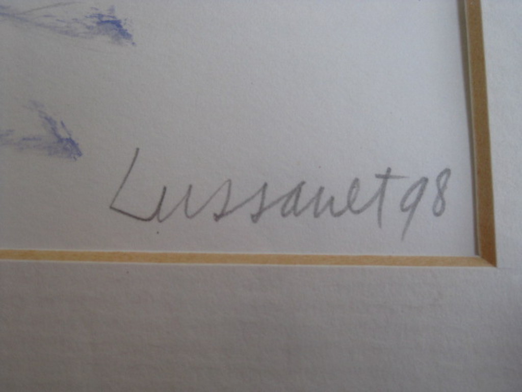 Karakteristiek werk (aquarel) Paul de Lussanet Frans landschap "Truffes"  kopen? Bied vanaf 1!