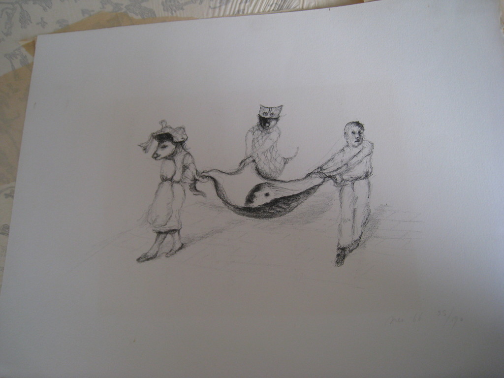 Litho Han Mes 'op sleeptouw' verkocht voor € 40!