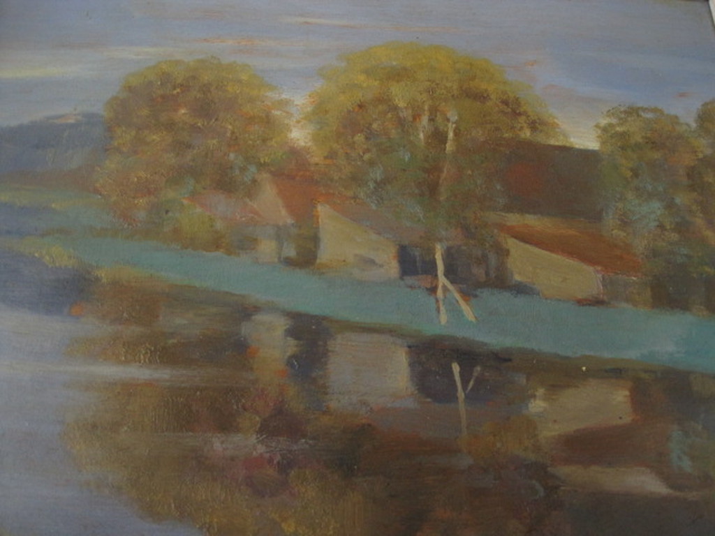 Mooi nabloei Haagse School olieverf "buiten Spaarne" van Herman Heuff 1875-1945 kopen? Bied vanaf 1!
