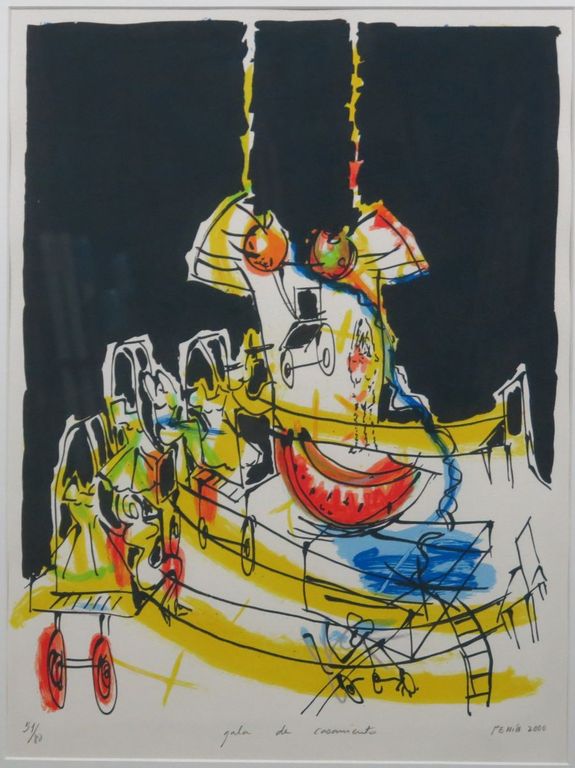 Luis Penin: Zeefdruk, Gala de Casamiento - Ingelijst kopen? Bied vanaf 30!