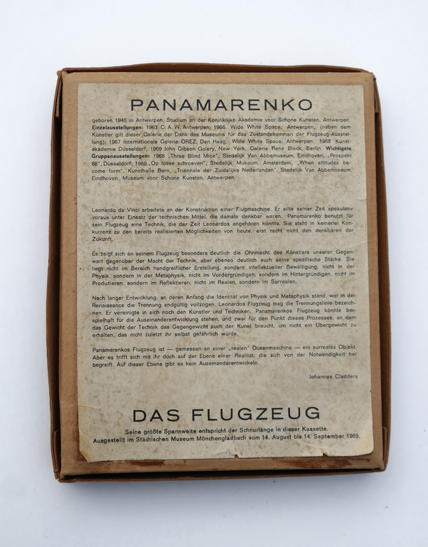 Panamarenko: Das Flugzeug, Monchengladbach 1969. kopen? Bied vanaf 350!