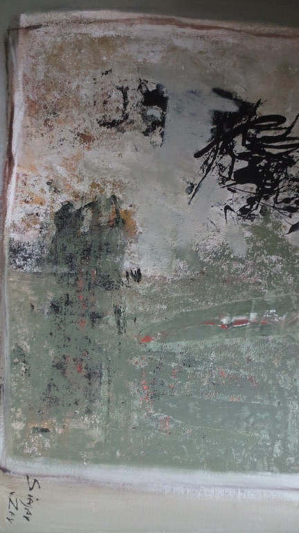 FRED SIEGER (1902-1999)   OLIE op DOEK  verkocht voor € 400!