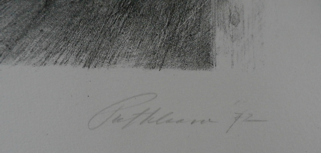 Piet Klaasse - Litho: " Rogier in Kraakpand" - 1972 kopen? Bied vanaf 45!