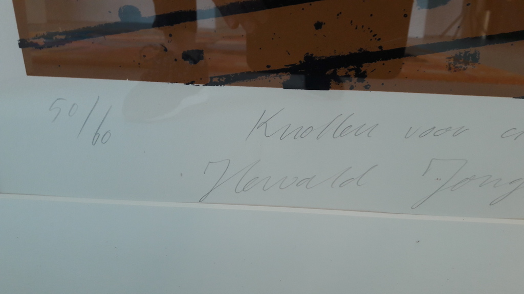 Hewald Jongenelis, zeefdruk.  kopen? Bied vanaf 25!