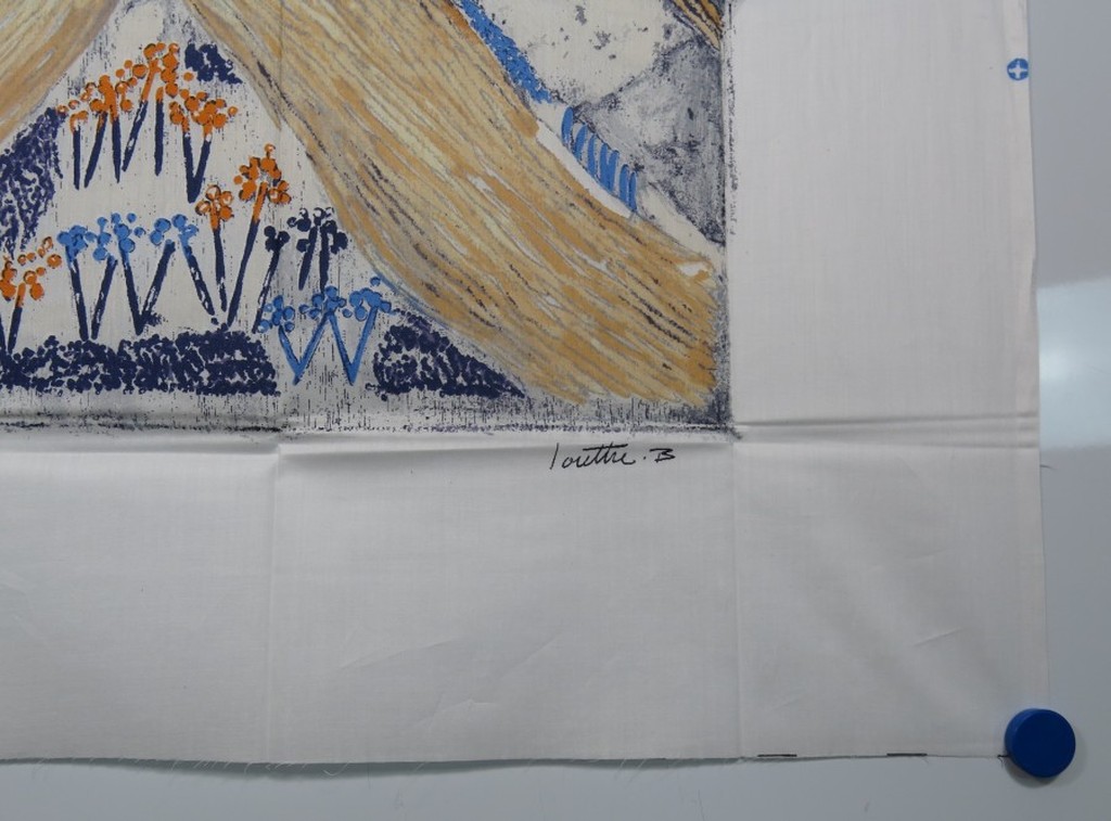 B. Louttre: Houtgravure op zijde, Sous la balancelle kopen? Bied vanaf 1!