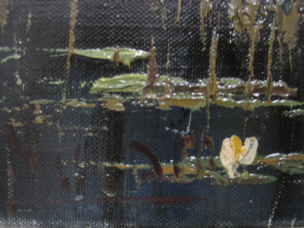 (1235) GROOT olieverf "opvliegende eenden boven plas" van Peter Brouwer 1935 kopen? Bied vanaf 1!