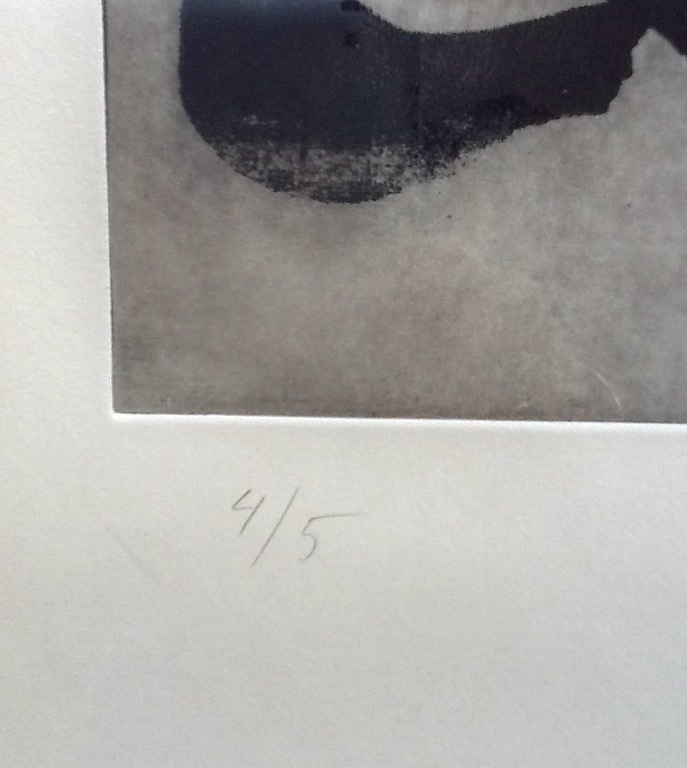 Stijn Peeters, Ets gesigneerd, 4/5, Man met hand onder de kin, ingelijst kopen? Bied vanaf 85!