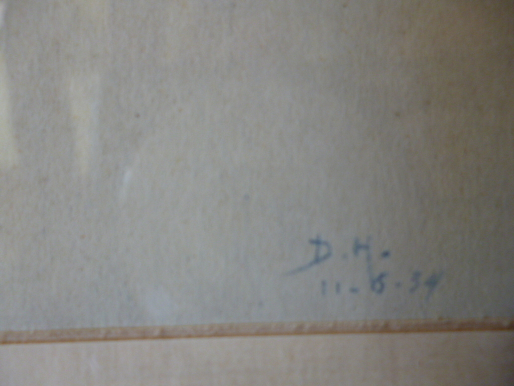 Dirk Harting - tekening - Blauwe iris kopen? Bied vanaf 75!