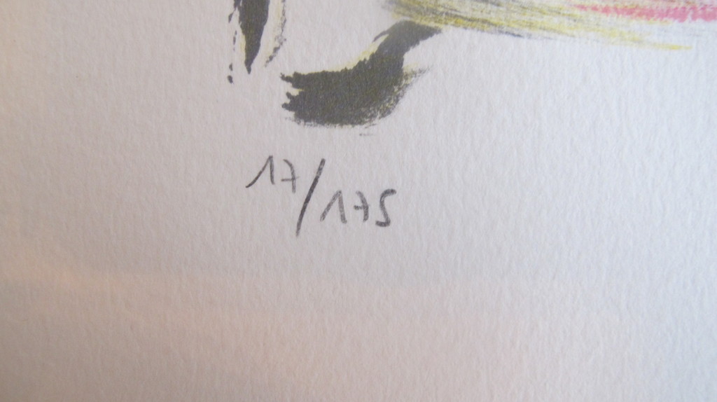 "L' Espagnole" - kleurenlithografie, 175 ex.     kopen? Bied vanaf 39!