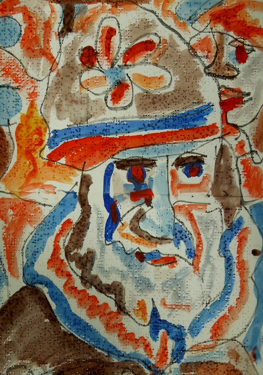 Miklós Németh - Mischtechnik - "Öreg harcos (Alter Krieger) - handsigniert  kopen? Bied vanaf 42!