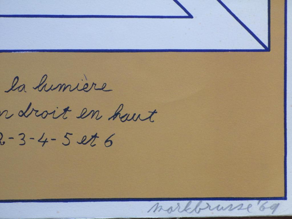 Mark Brusse, Kleurenlitho, 6 Kubussen kopen? Bied vanaf 40!