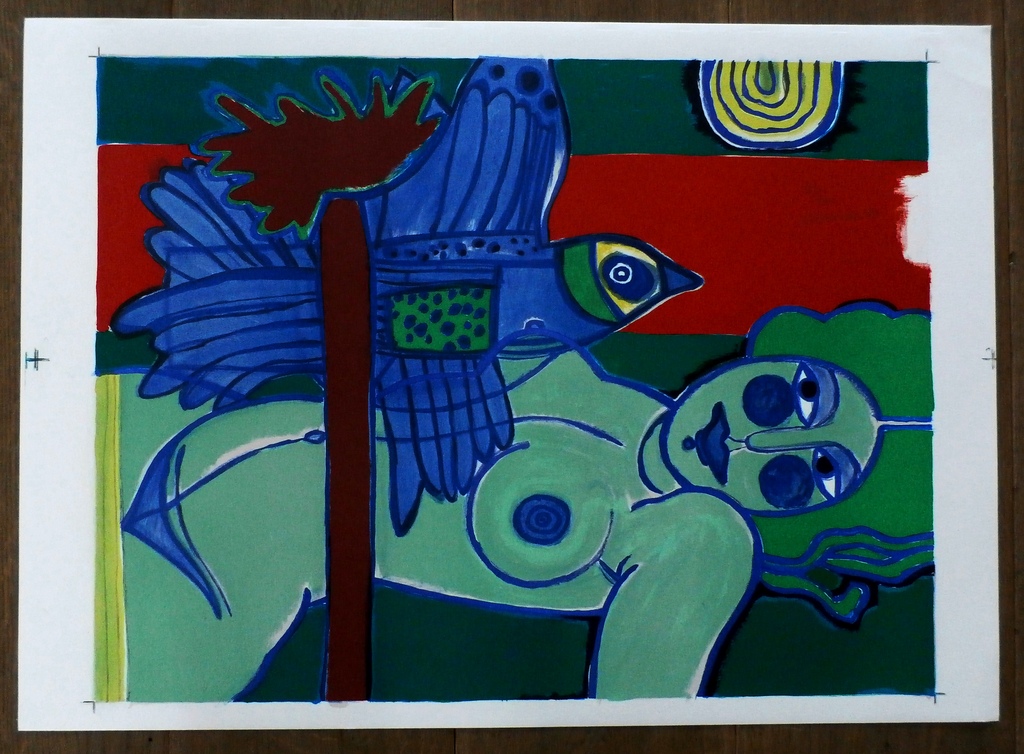 Corneille - zeefdruk: Overture Sur L'ete - 1981 kopen? Bied vanaf 295!