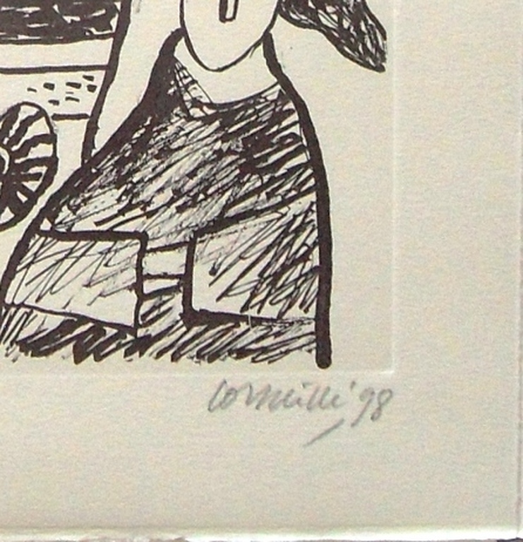 Corneille : vogel,zee en vrouw (mooie ets) kopen? Bied vanaf 1!