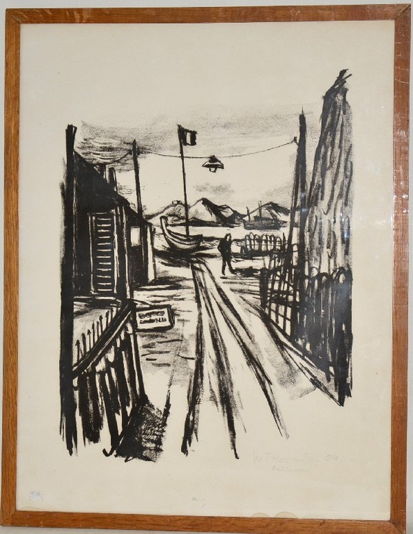 Metten Koornstra: Litho. Ouder werk. Collioure kopen? Bied vanaf 1!