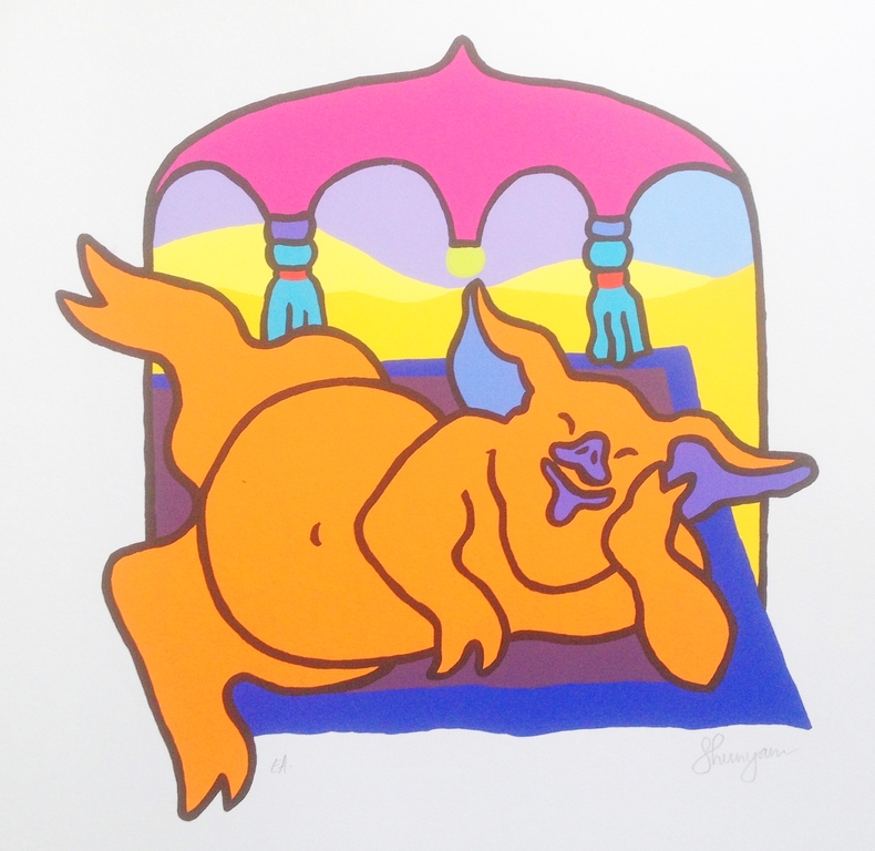 Shunyam - Handgesigneerde zeefdruk, oplage 50 ex. verkocht voor € 51!