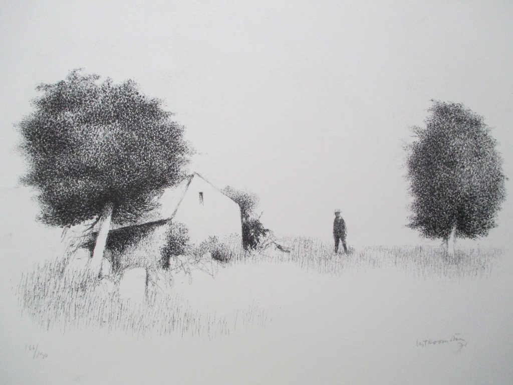 Metten Koornstra, litho 1971, Prent 190 kopen? Bied vanaf 40!