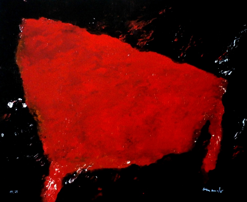 Armando - giclee op linnen: der Tisch - 2013 verkocht voor € 225!