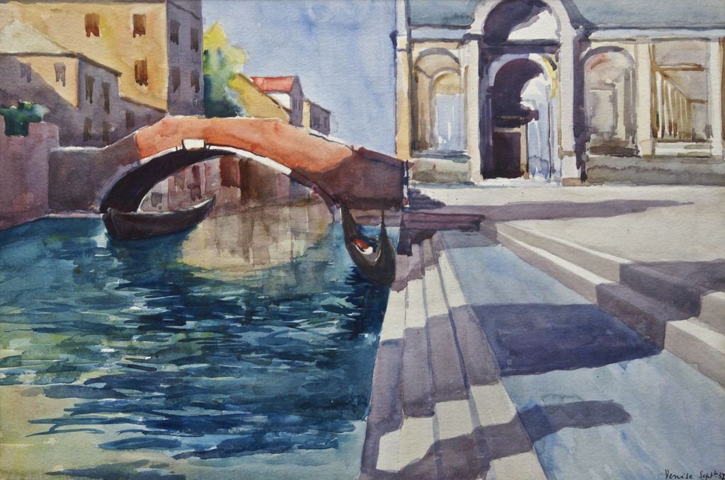 Venetie sept. 37" Henri Wellens aquarel kopen? Bied vanaf 1!