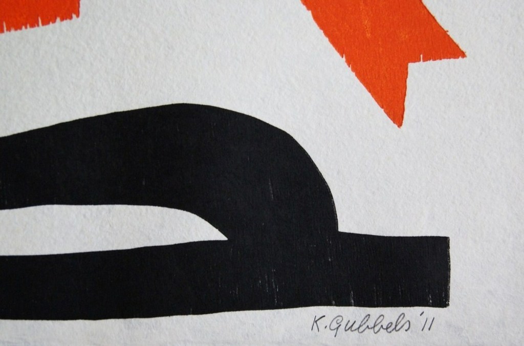 Klaas Gubbels grote houtdruk uit 2011. kopen? Bied vanaf 475!