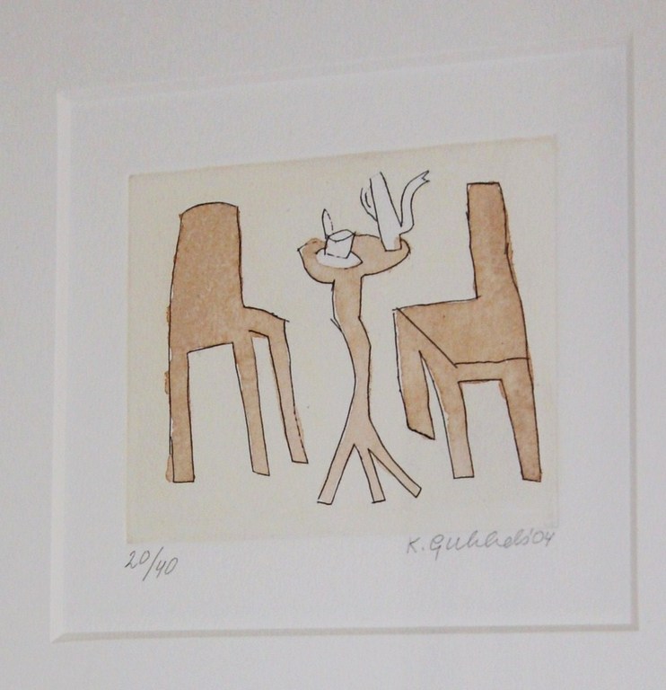 Klaas Gubbels hand-ingekleurde ets uit 2004. kopen? Bied vanaf 225!