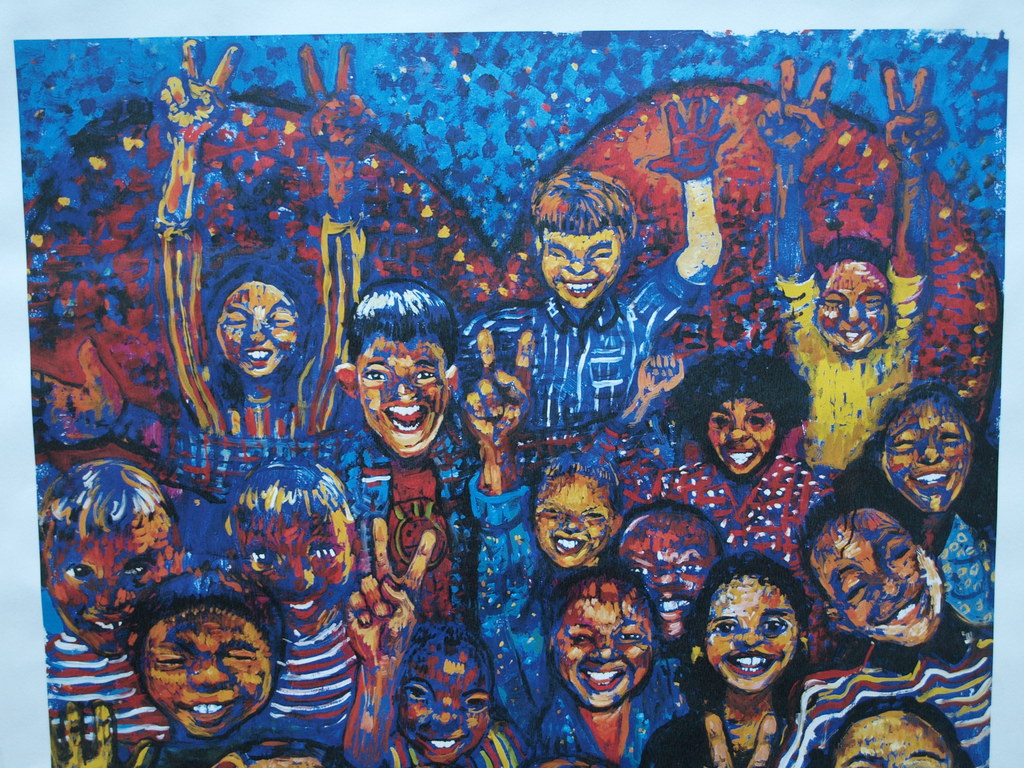 Jurriaan van Hall : affiche Unicef – Make Art not War!! – gesigneerd – 2003 kopen? Bied vanaf 1!