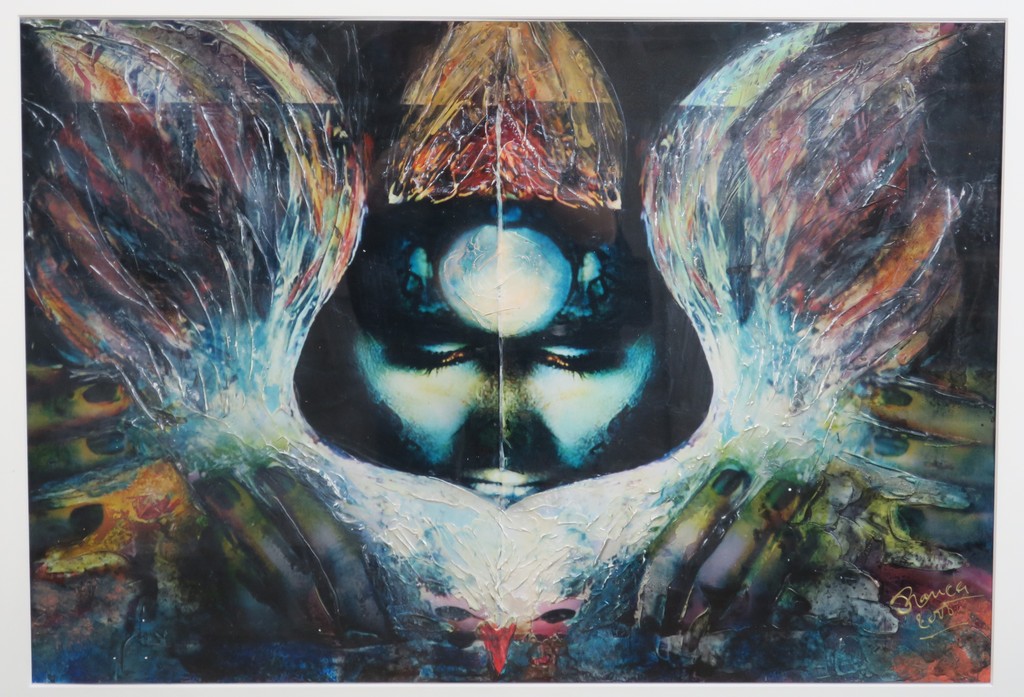 Franca Muller Jabusch: Handbewerkte foto, Beschermengel - Ingelijst kopen? Bied vanaf 35!