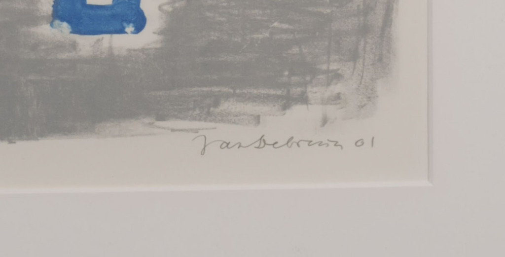 Jan de Bruin: Litho, Verlicht persoon - Ingelijst kopen? Bied vanaf 1!