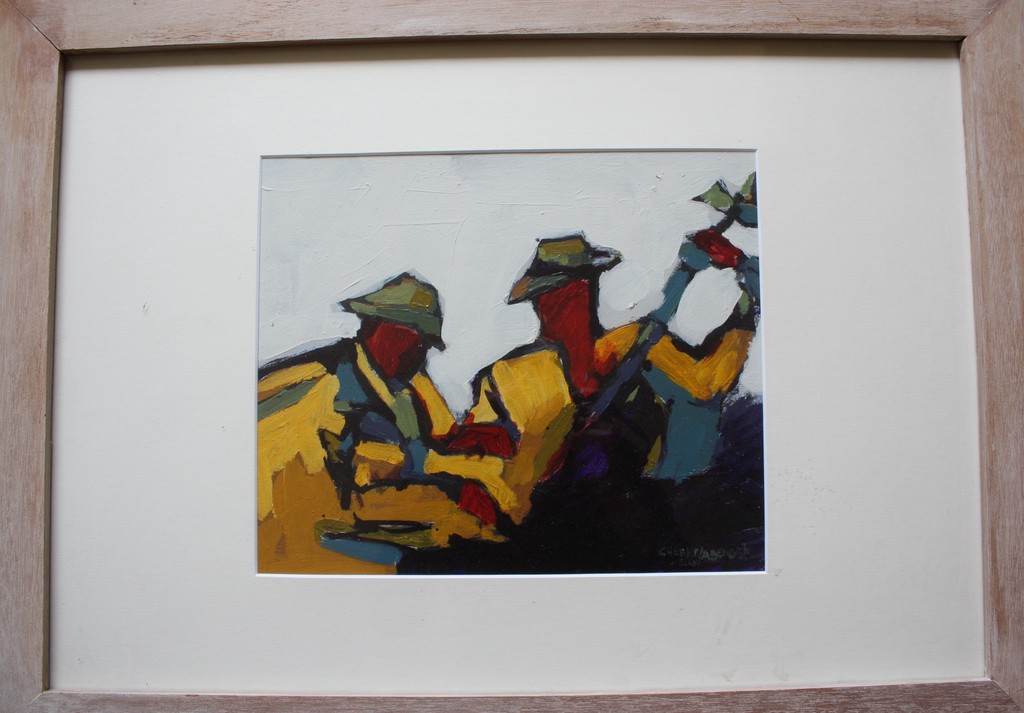 Charles Lagendijk olieverf op karton  verkocht voor € 50!