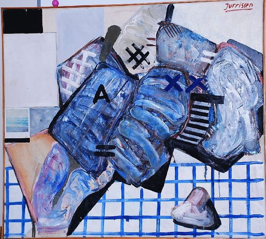 Rob Jurrissen: Olieverf op doek, Stilleven verkocht voor € 125!