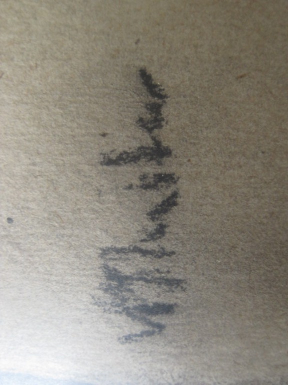 omstreeks 1920 realistische houtskooltekening van boer onduidelijk gesigneerd  kopen? Bied vanaf 1!