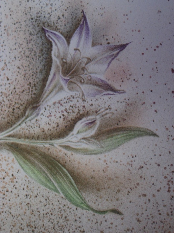 Zeldzaam mooi (kleine oplage !!)  Poen de Wijs (1948-2014) Litho "de Lelie"   kopen? Bied vanaf 1!