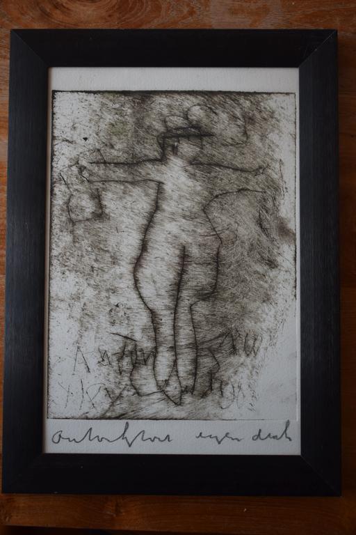 Anton Heyboer - Ets - Crucifix verkocht voor € 150!