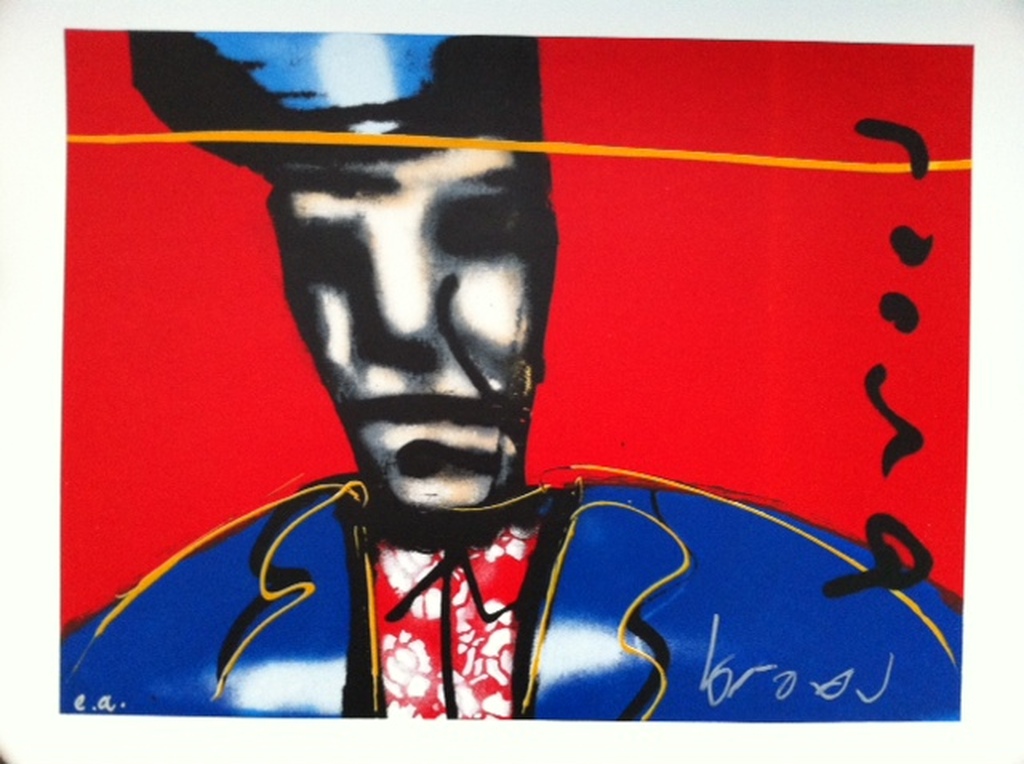 Herman Brood originele zeefdruk Little Richard verkocht voor € 140!