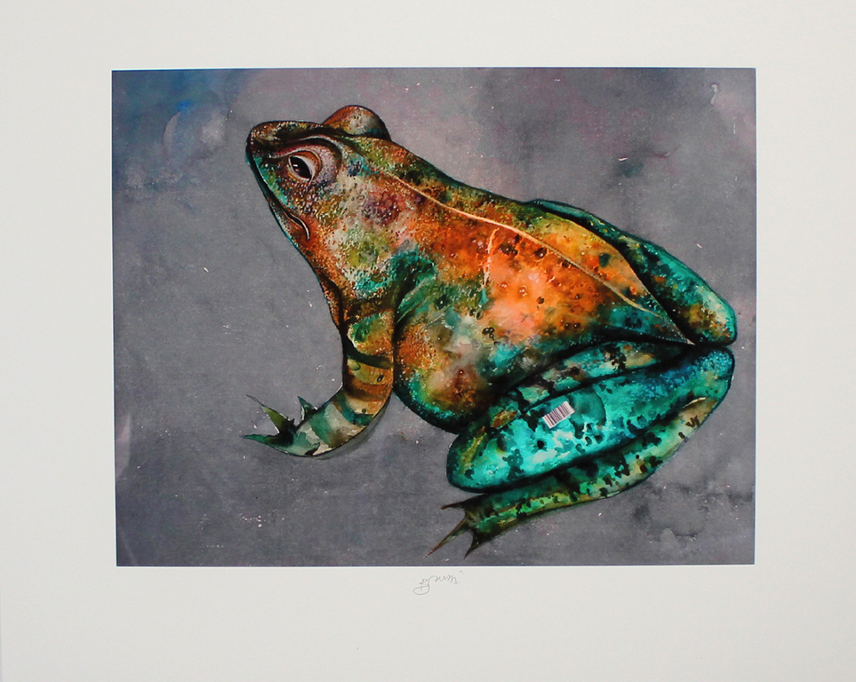 Bruno Bruni -RANA- Een bijna levensechte Pigmentdruk. Gesigneerd. 2017 kopen? Bied vanaf 79!