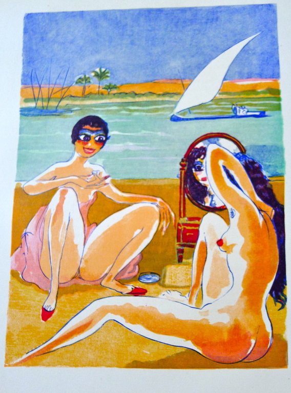 Kees van Dongen houtgravure  naar een  aquarel  van V.D. uit  1001 nacht. kopen? Bied vanaf 15!