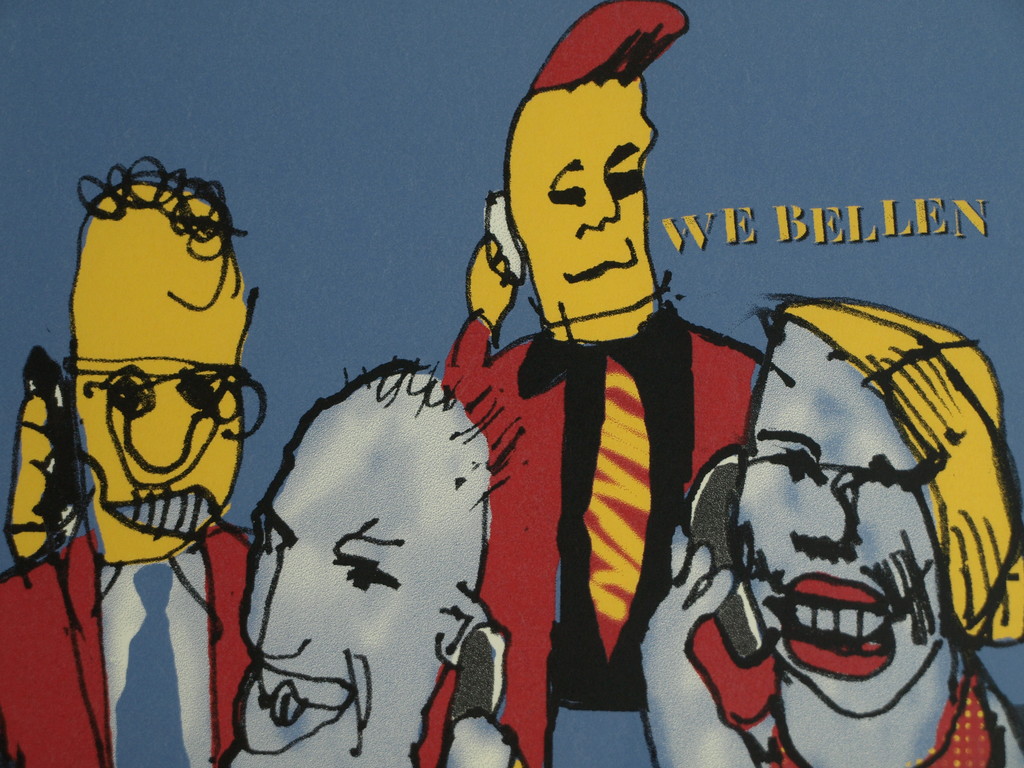 Ed Koenders : Giclée , We bellen – gesigneerd & ingelijst – 2007 kopen? Bied vanaf 1!