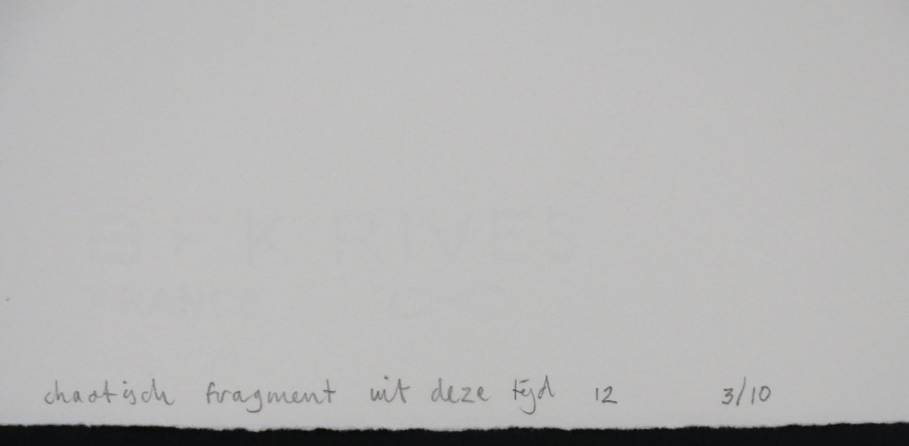 Manuel Kurpershoek: Houtsnede, Chaotisch fragment uit deze tijd 12 kopen? Bied vanaf 20!