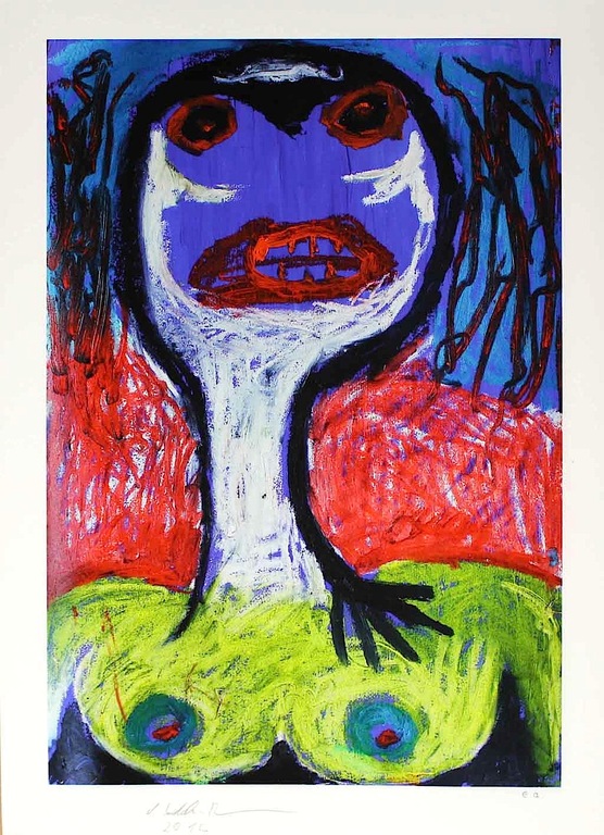 Volkmar Schulz-Rumpold -Immer mit die Dinger. Mooie giclee, handgesigneerd, E.A  kopen? Bied vanaf 20!