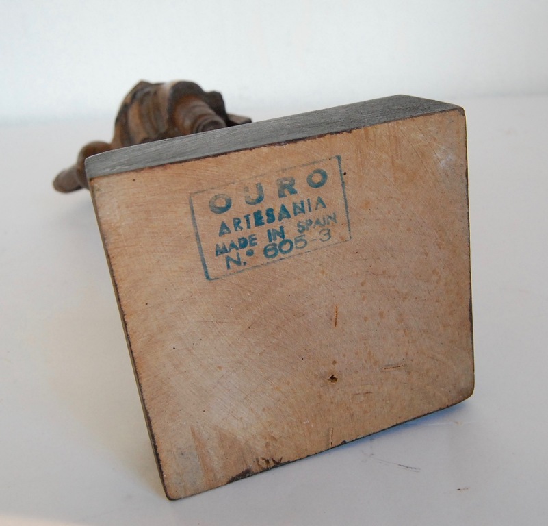 Houten beeldje - Don Quichotte - Ouro Artisania - Spanje -1950's kopen? Bied vanaf 19!