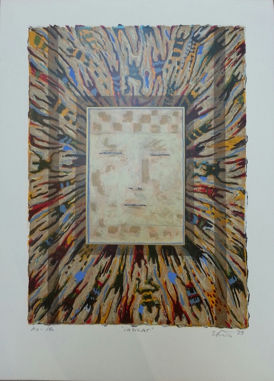 Eric Toebosch, zeefdruk op papier, titel: verkocht voor € 40!