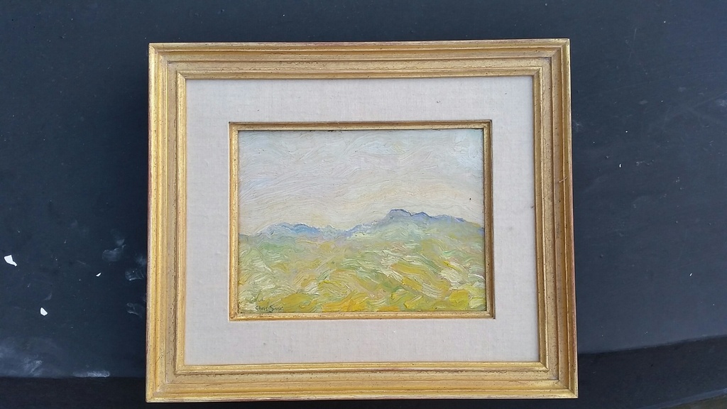 Chris Soer: Olieverfschilderij, landschap duinenrij zeegezicht verkocht voor € 140!