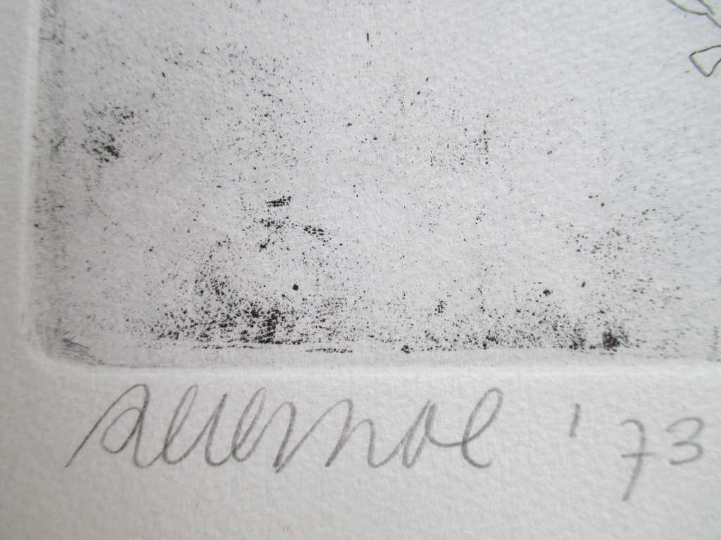 Peter Bol, ets "Het verstoorde geluk" 1973 kopen? Bied vanaf 30!