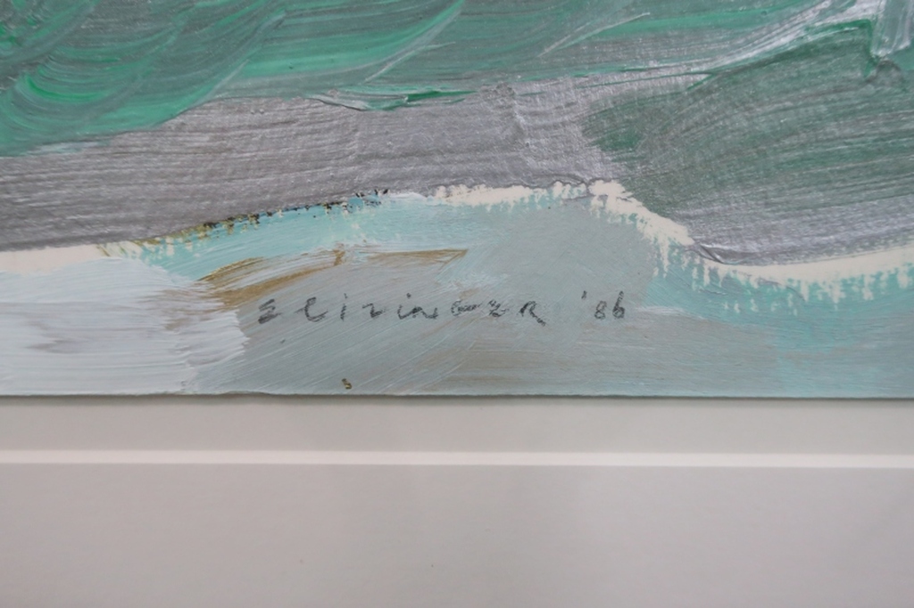 Elizabeth Inger: acryl op papier, Z.T. - Ingelijst kopen? Bied vanaf 20!