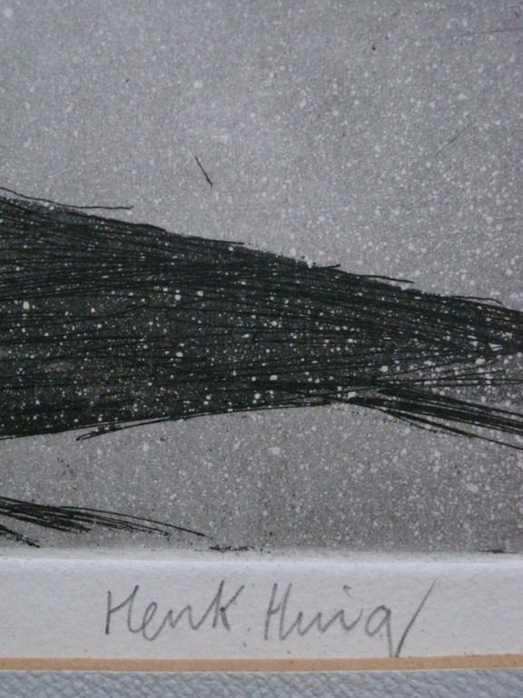 Henk Huig (1934-) - Ets "de Rietlanden Amsterdam Oost" kleine oplage 20/20 kopen? Bied vanaf 1!