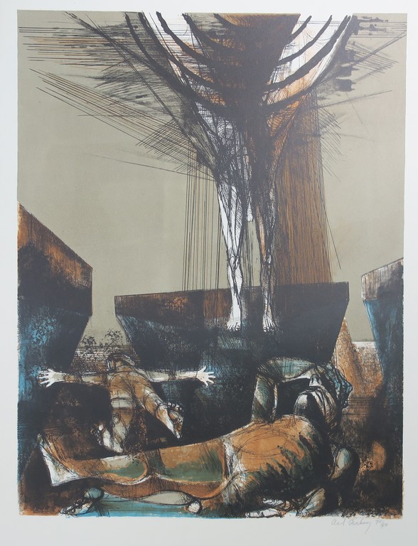 Aat Verhoog: Litho, Z.T. kopen? Bied vanaf 40!