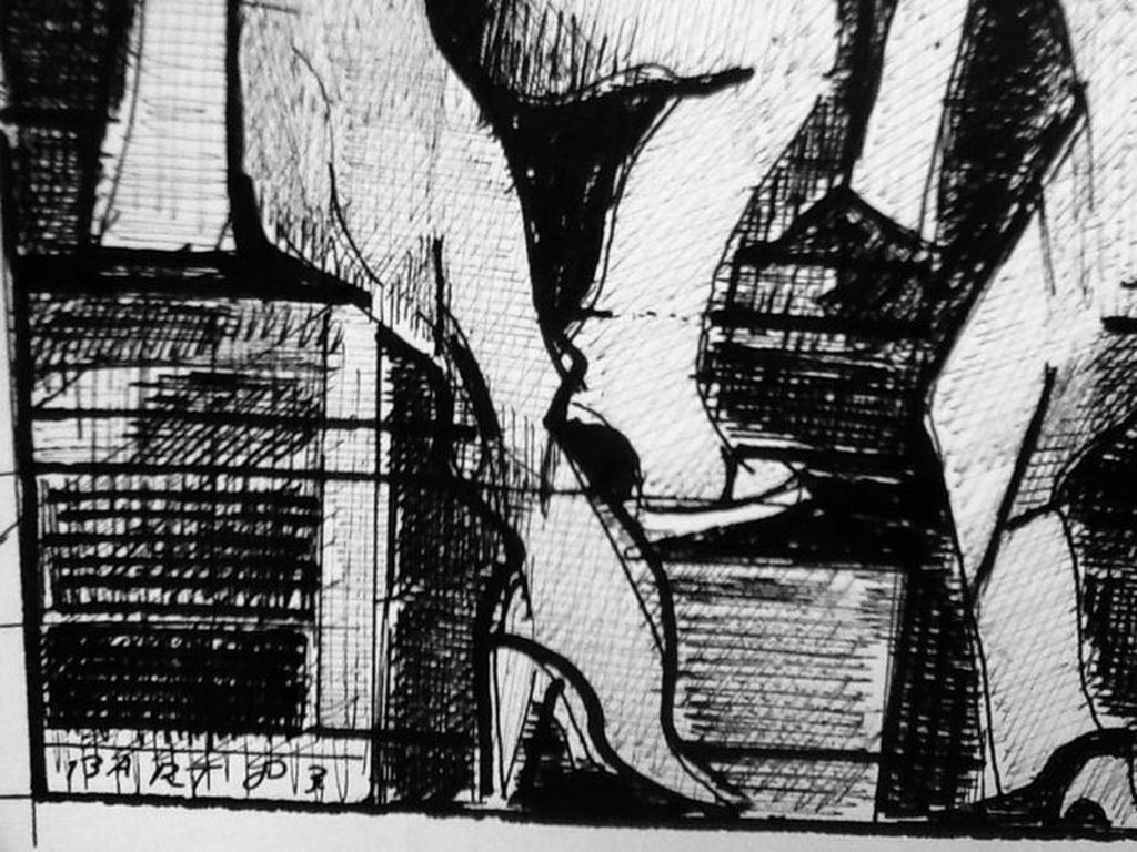 Bart de Graaf,unieke originele pentekening oostindische inkt,gesigneerd, 1983 kopen? Bied vanaf 35!