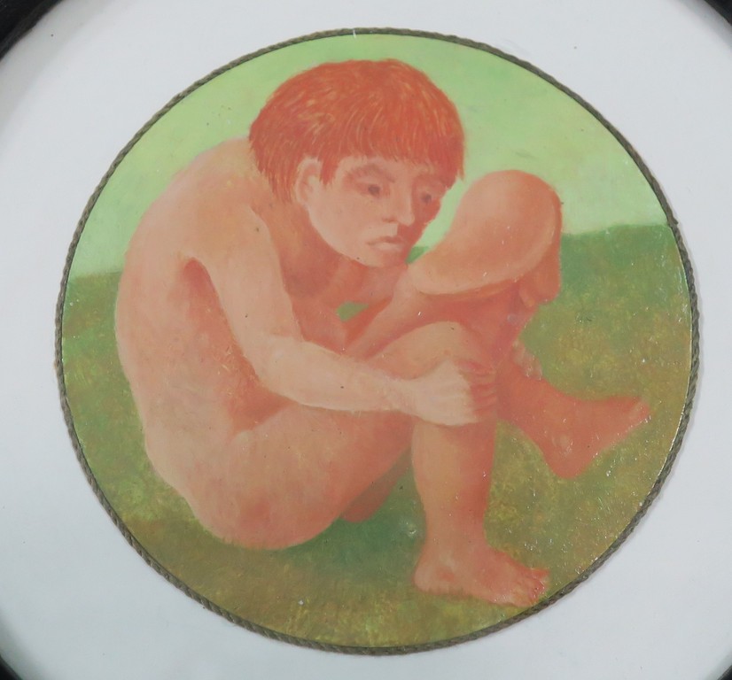 Bart ter Haar: Olieverf op staal, Surrealistische voorstelling 2 - Ingelijst kopen? Bied vanaf 60!