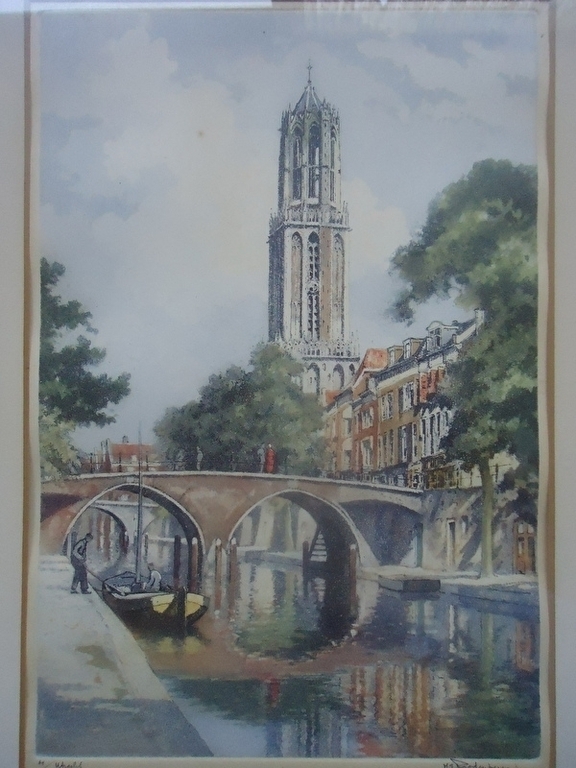 H.E. Roodenburg ( 1895 - 1987 ) - Kleurenets van Utrecht kopen? Bied vanaf 40!